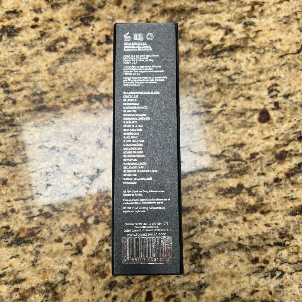 Lionesse Black Onyx Serum Gem Skin Care 40ml 1.35fl oz New in Box DMAE Vitamin C